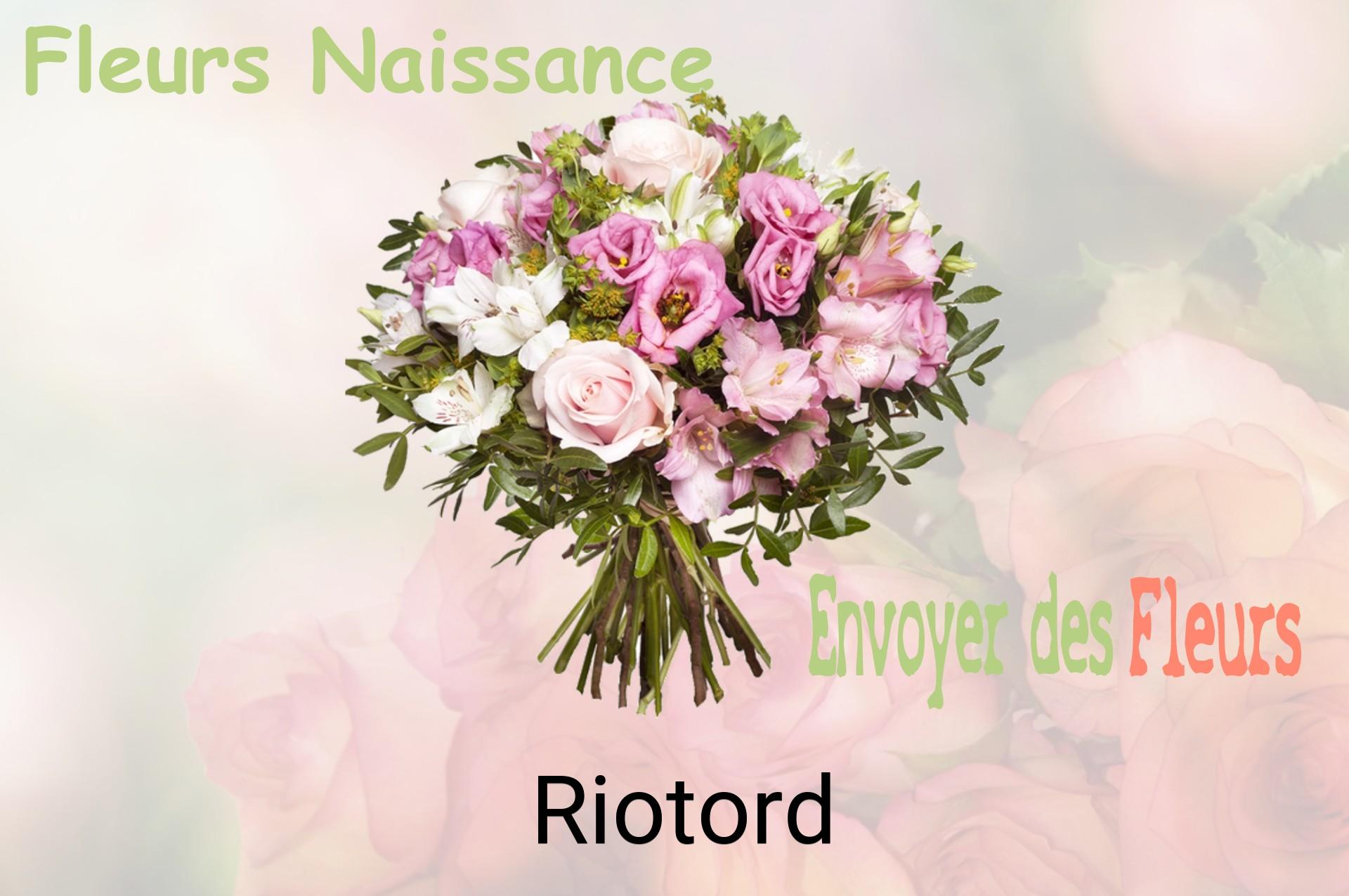 Bouquet de fleurs de naissance livré à Riotord